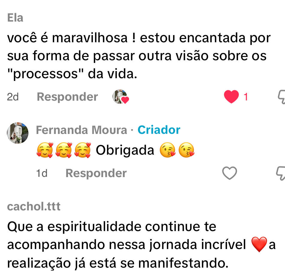 Comentários sobre processos da vida e espiritualidade